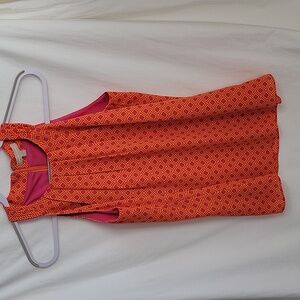 Banana Republic Orange & Fuchsia Size 6 Sleeveless Halter Top